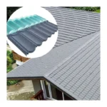 Factory Direct Heat Resistant Stone Coated Steel Roof Tile Corrugated Roof Sheet 0.3 0.35 0.38 0.4 Stone Coated Steel Roof Tile - Image 2