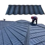Factory Direct Heat Resistant Stone Coated Steel Roof Tile Corrugated Roof Sheet 0.3 0.35 0.38 0.4 Stone Coated Steel Roof Tile