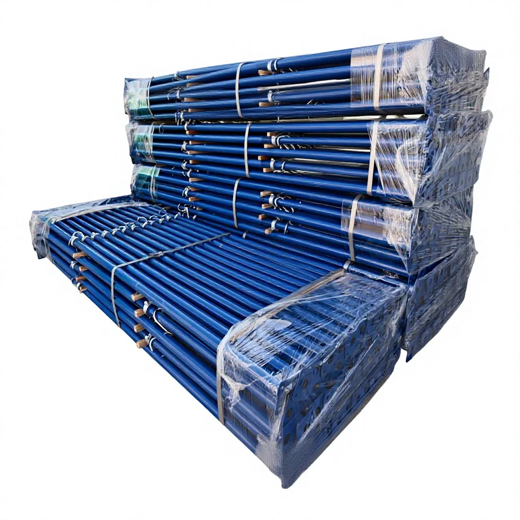 Hd50f8d114c784ee89d16b6f6cb93ae16g.webp Adjustable Steel Prop Galvanized Scaffolding Shoring Prop Construction Adjustable Steel Support - Image 1